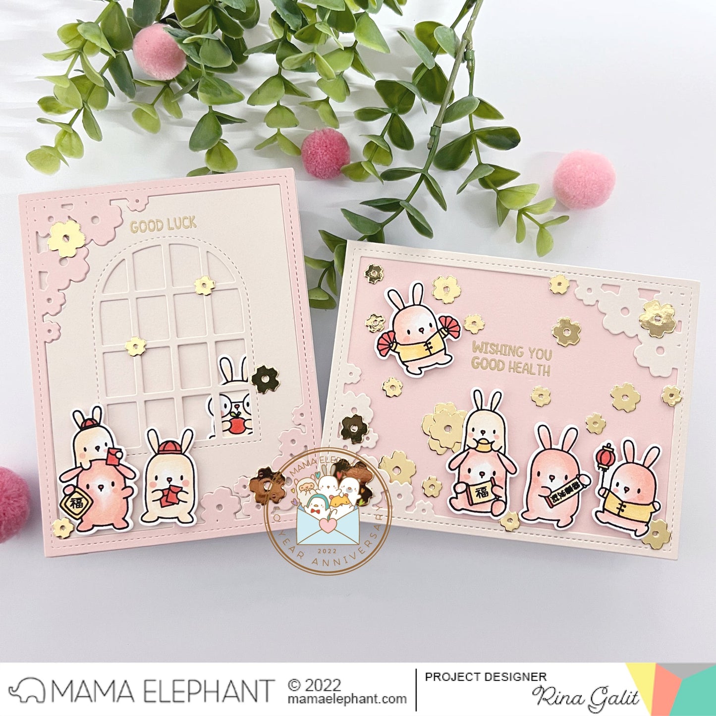 Mama Elephant - Blooming Window - Creative Cuts