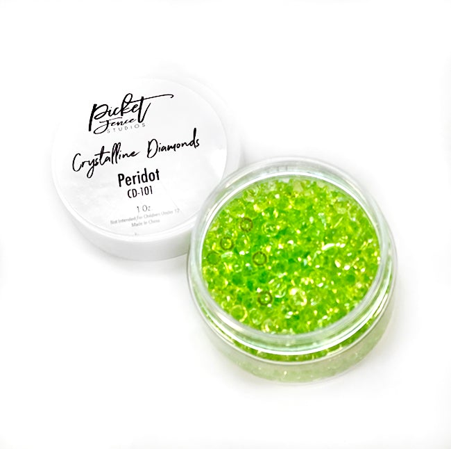 Picket Fence Studios - Crystalline Diamonds - Peridot