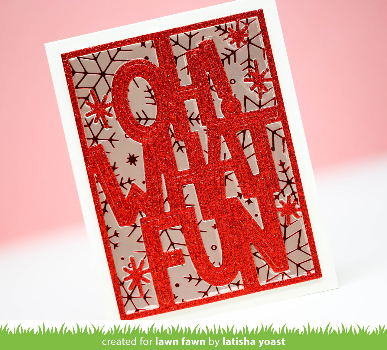 Lawn Fawn - Metallic Cardstock - Rose Gold