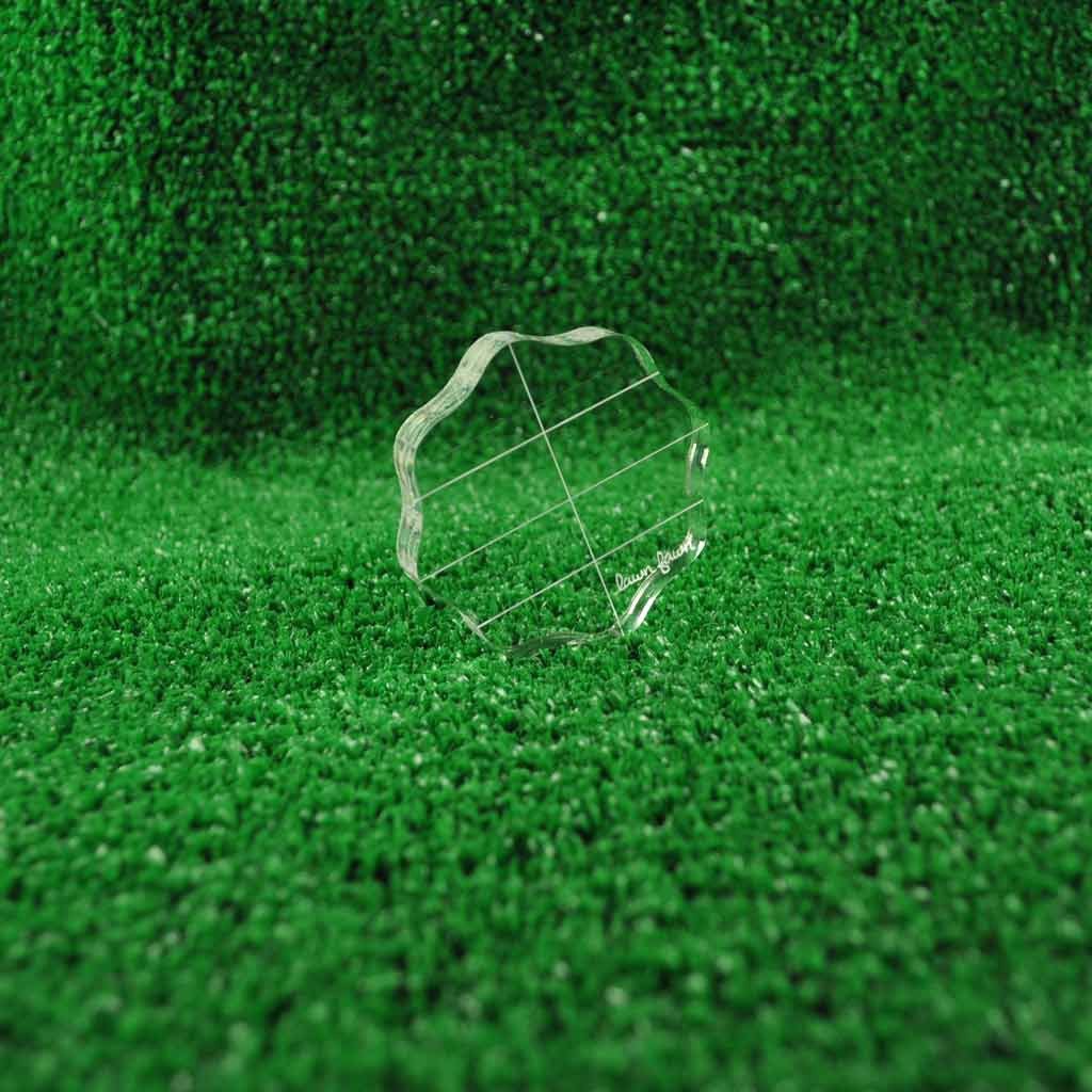 Lawn Fawn - 3.5" Round Grip Block With Grid