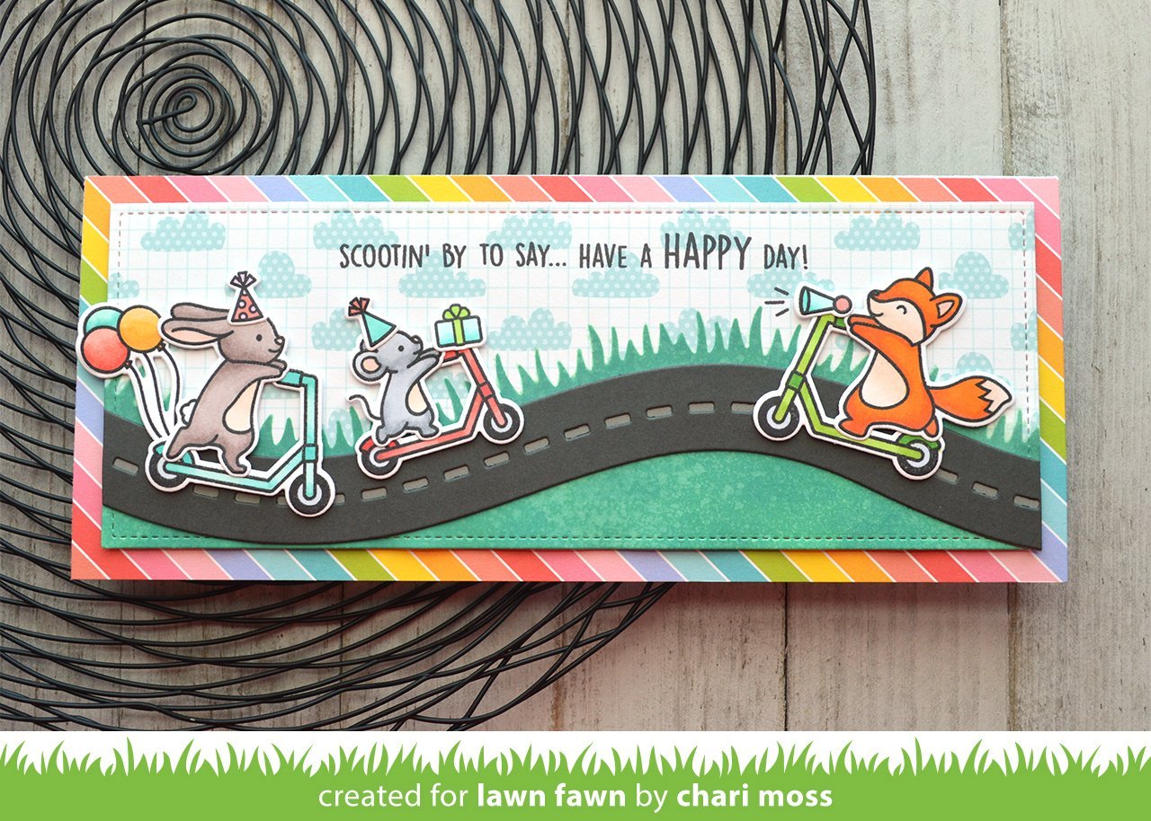 Lawn Fawn - Slimline Road Border