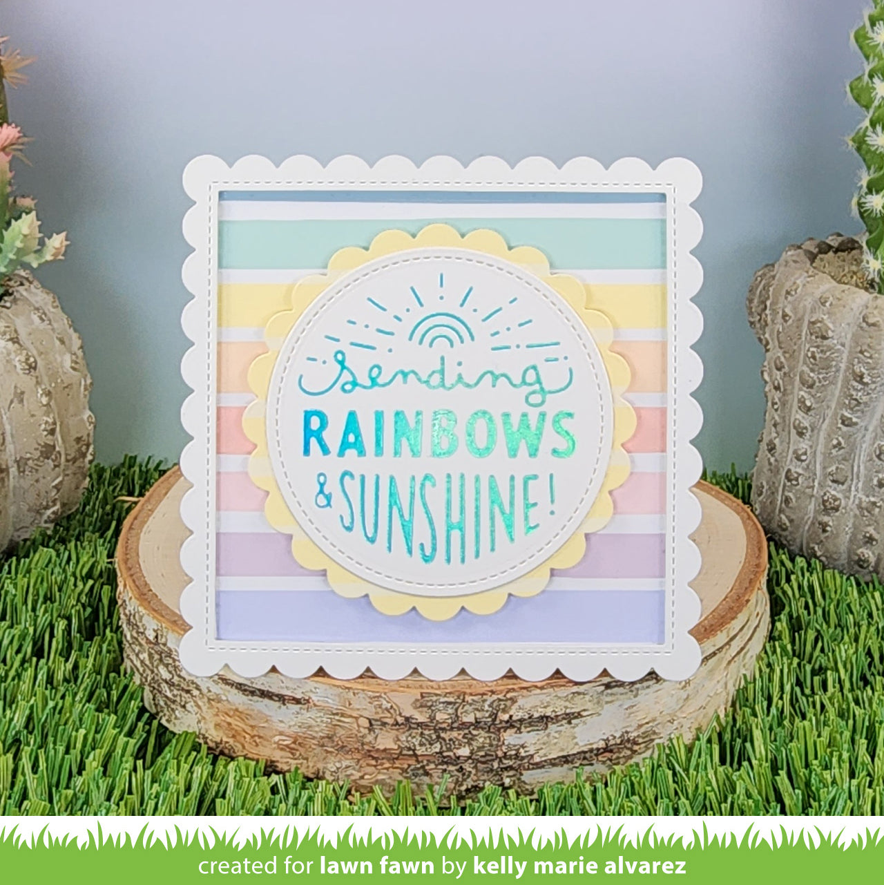 Lawn Fawn - Rainbow Ever After - Rapunzel 12x12"