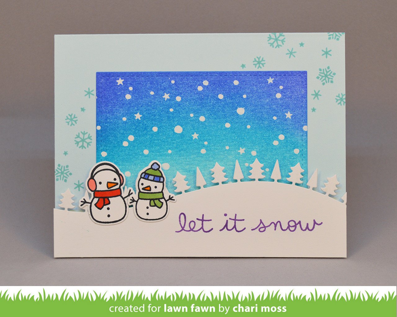 Lawn Fawn - Snowy Backdrop