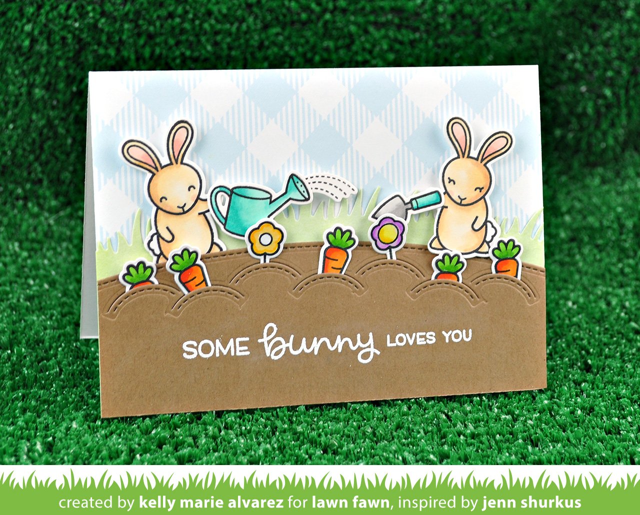Lawn Fawn - Stitched Garden Border