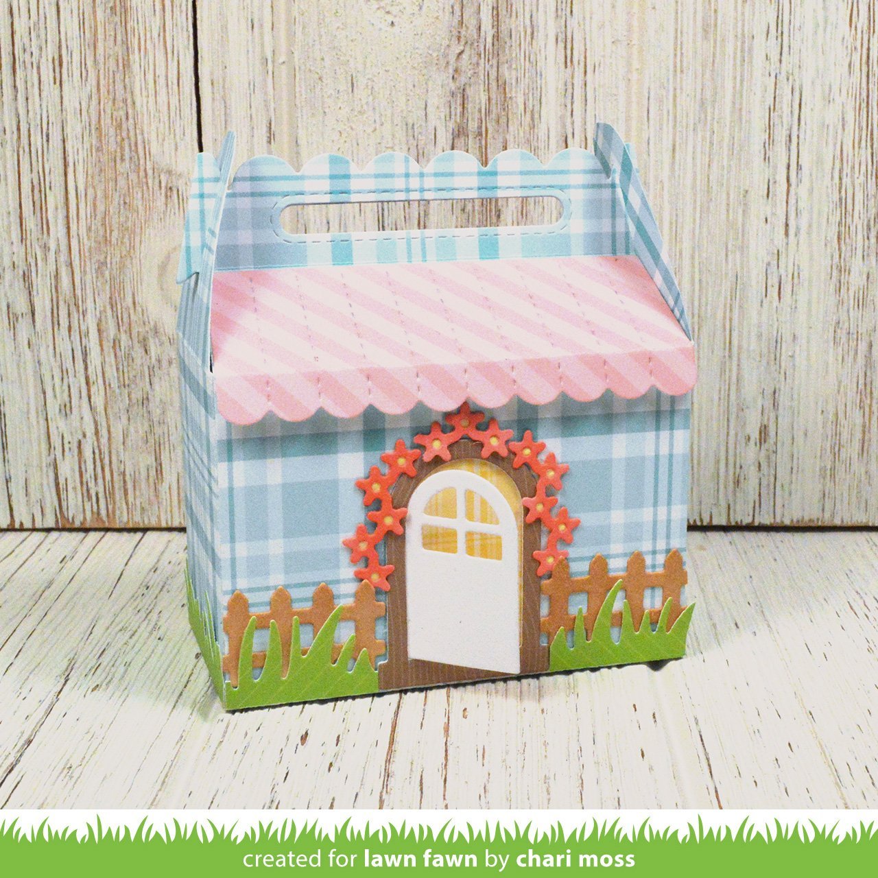 Lawn Fawn - Scalloped Treat Box Spring House Add-On Dies