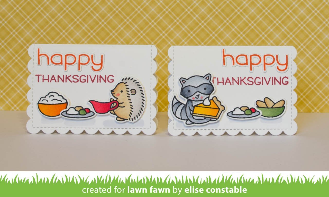 Lawn Fawn - Outside In Stitched Scalloped Rectangle Stackables