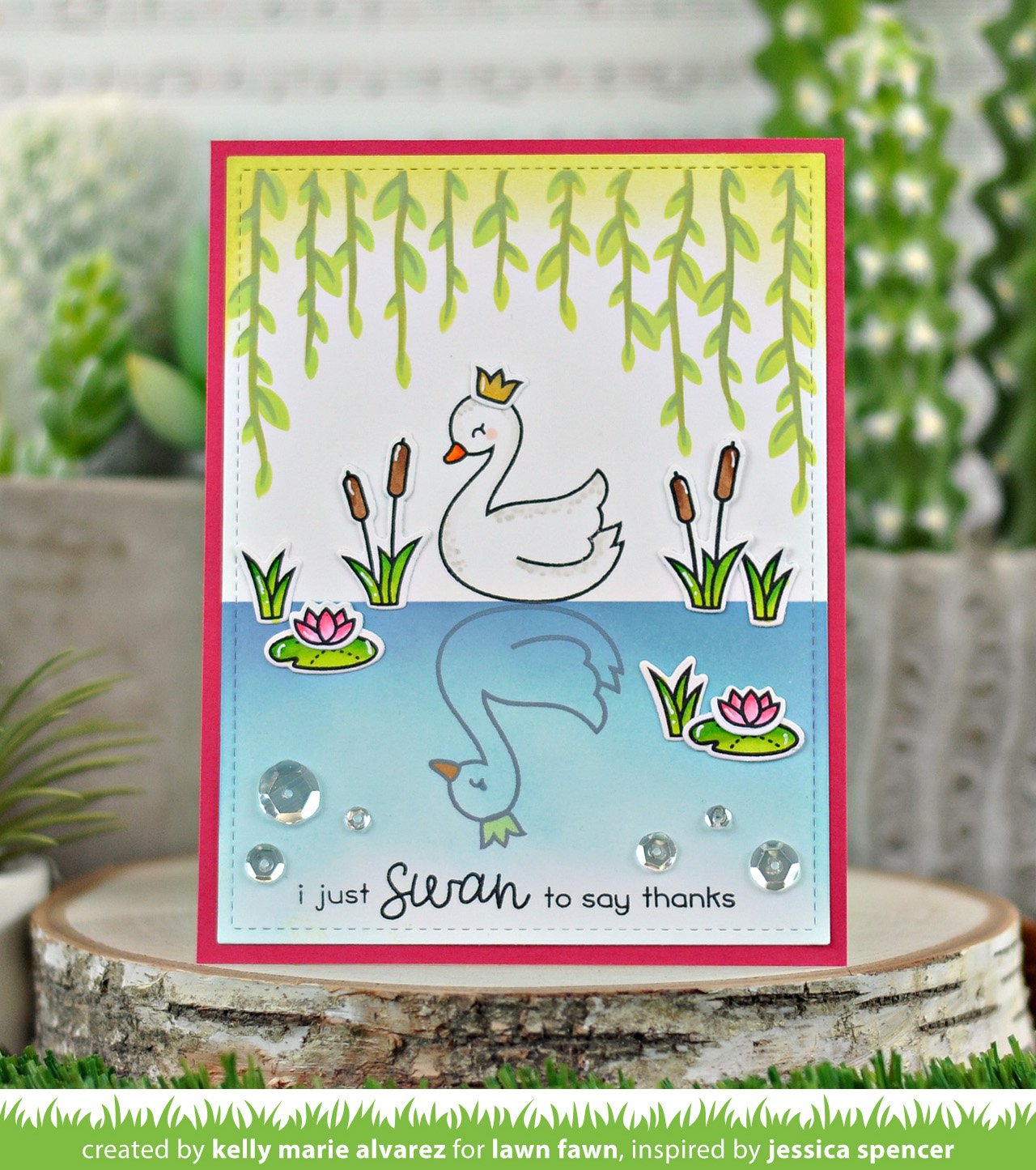 Lawn Fawn - Scene Builder Stencils: Bayou (2pcs)