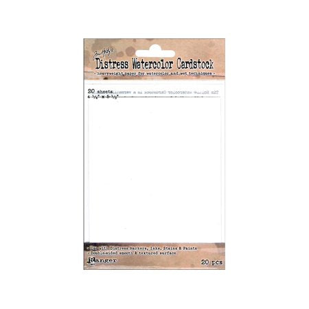 Ranger - Tim Holtz Distress Watercolor Cardstock 4.25x5.5" (20pcs)