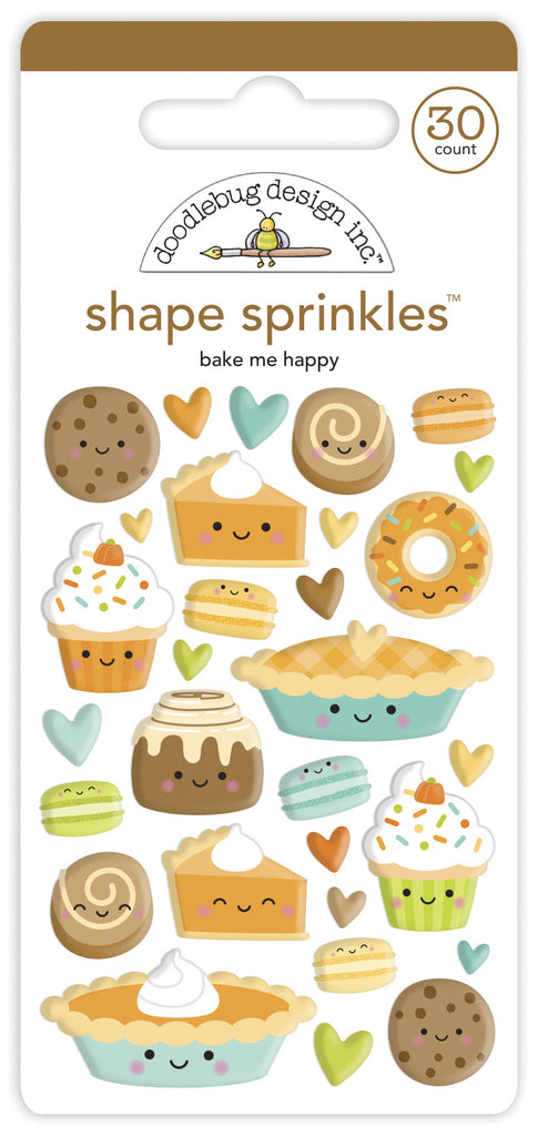 Doodlebug Design - Bake Me Happy Shape Sprinkles (30pcs)