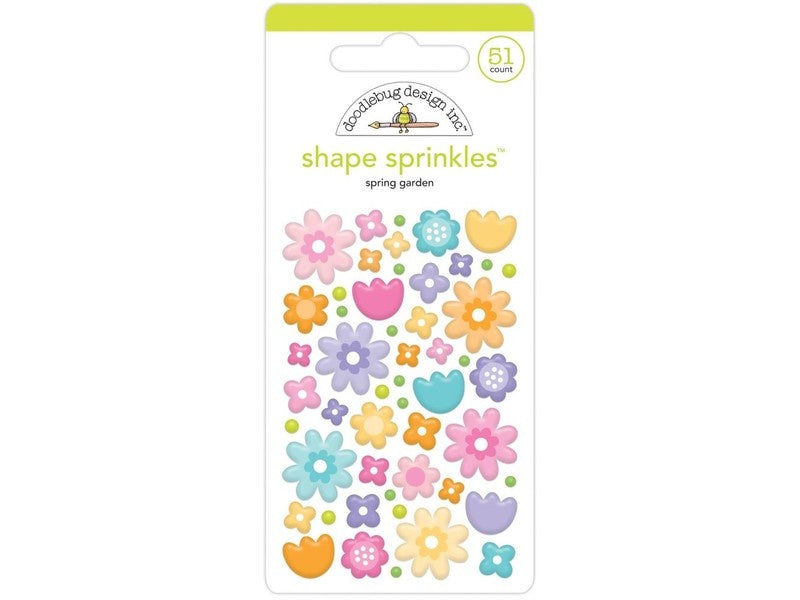 Doodlebug Design - Spring Garden Shape Sprinkles (51pcs)