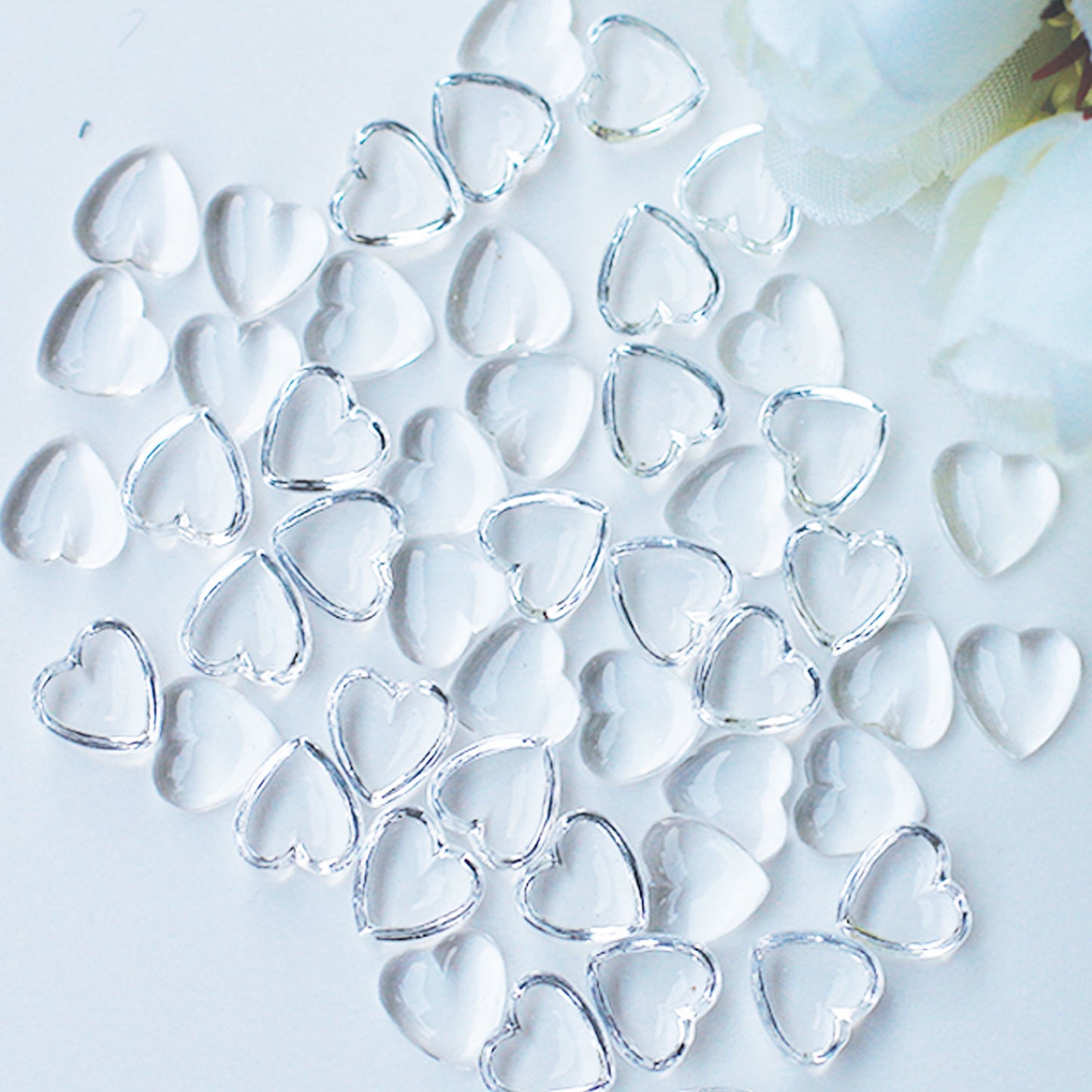 Dress My Craft - Droplets Heart 3 (100pcs)