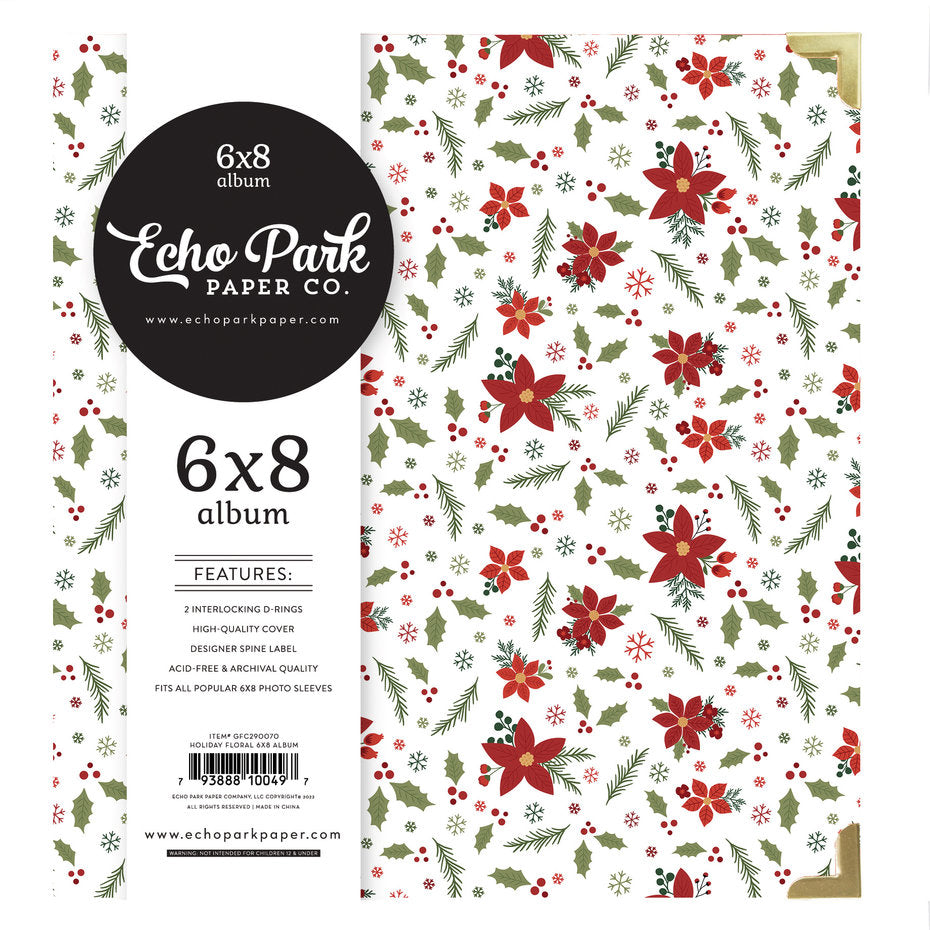 Echo Park - Holiday Floral 6x8 Inch Album