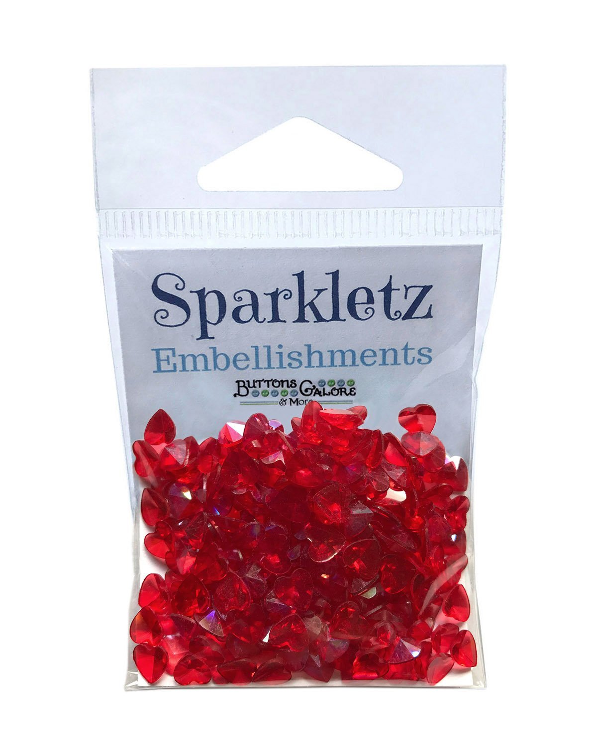 Buttons Galore - Red Hearts Sparkletz