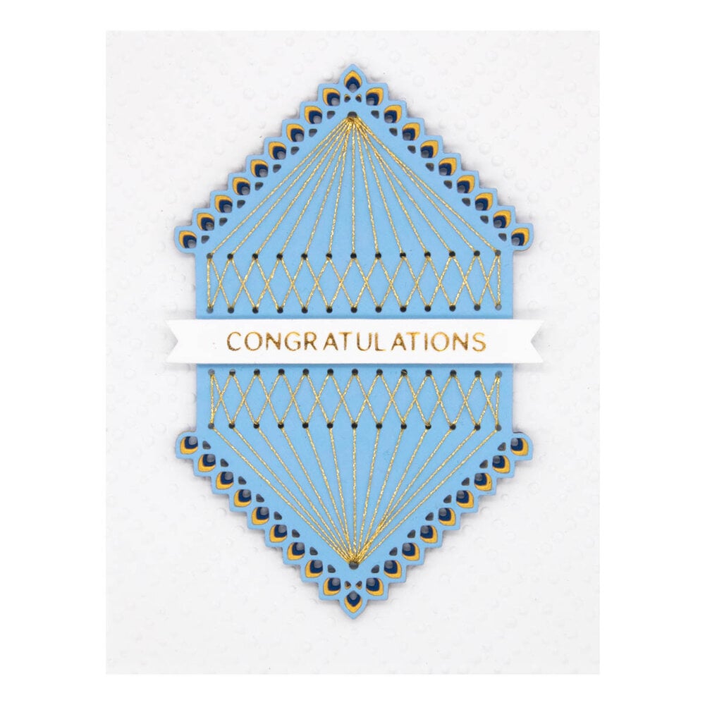 Spellbinders - Stitched Kaleidoscope Hexi-Gem Etched Dies