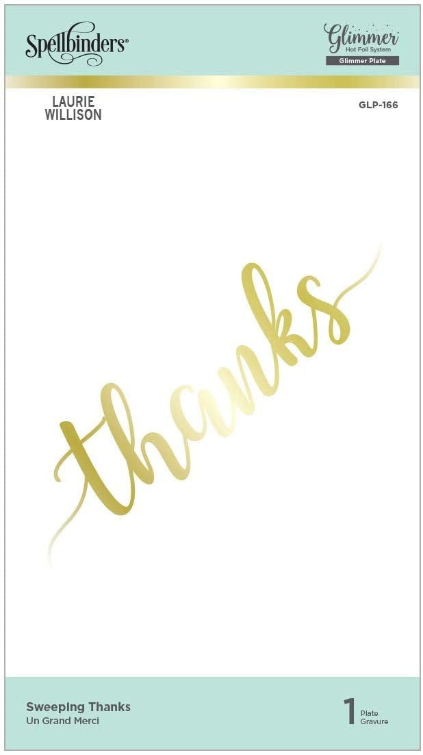 Spellbinders - Sweeping Thanks Hot Foil Plate
