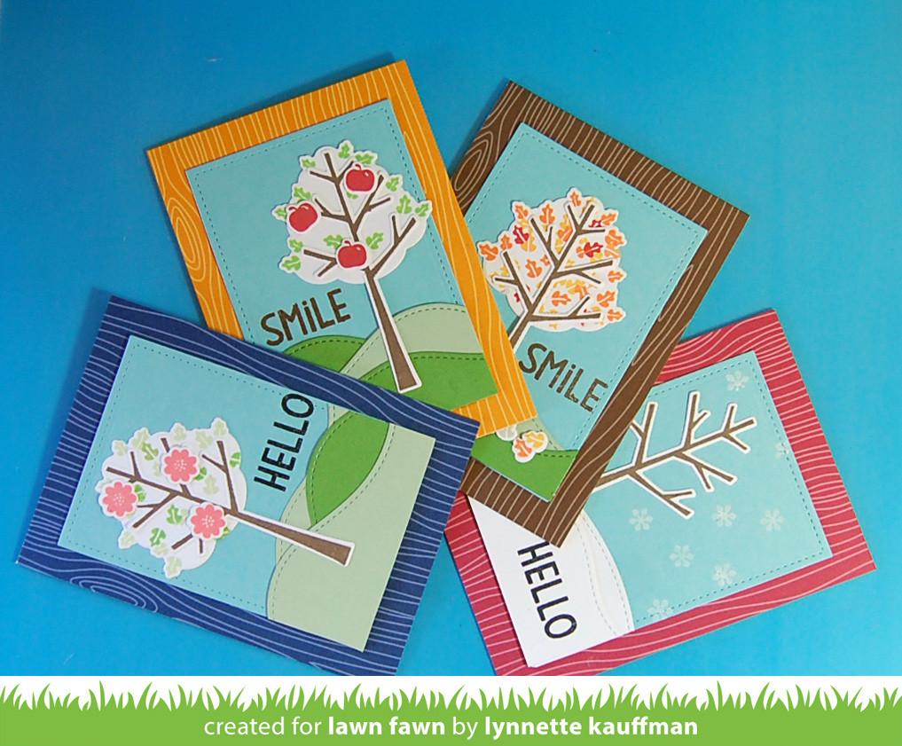 Lawn Fawn - Stitched Hillside Borders