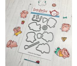 Time For Tea Designs - Workout Pigs Metal Dies