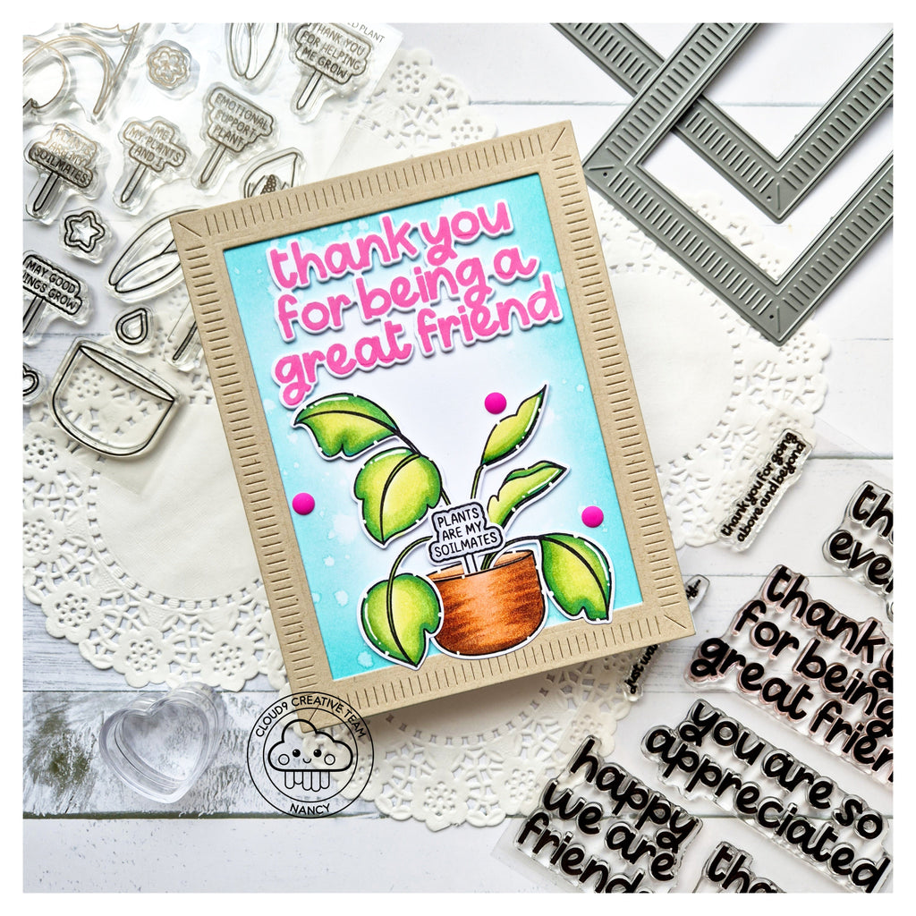 Friendship Card feat. Mama Elephant Build a Potted Plant