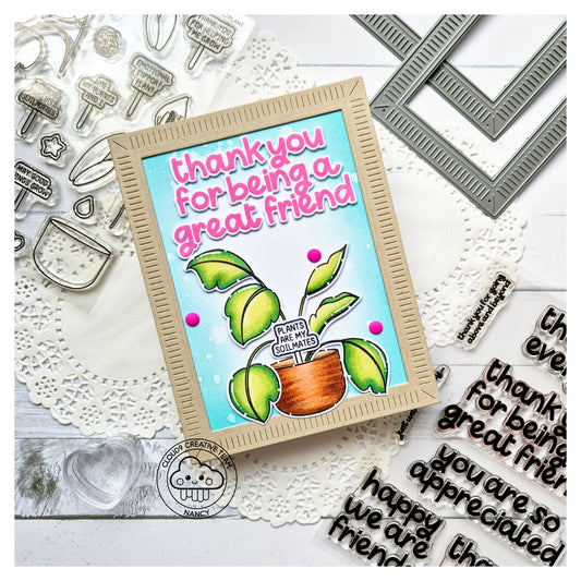 Friendship Card feat. Mama Elephant Build a Potted Plant