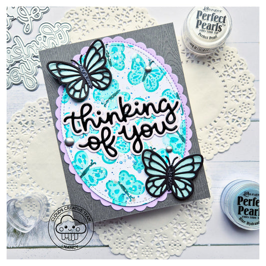 Friendship Card feat. Lawn Fawn Scripty Thinking Of You