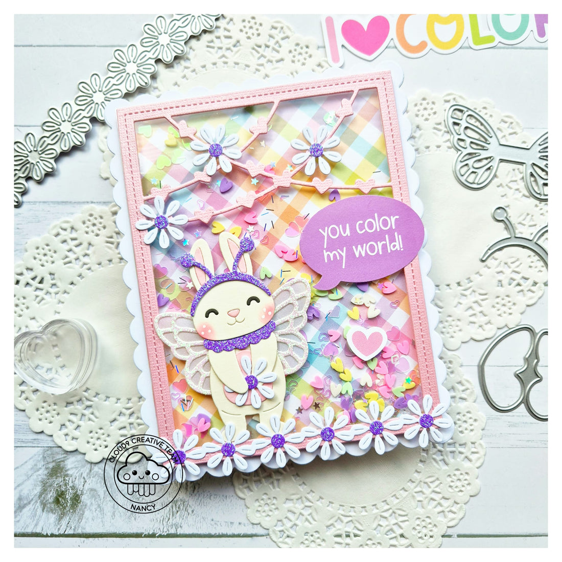 Summer Friendship Card feat. Lawn Fawn Build-A-Critter Bug Costumes
