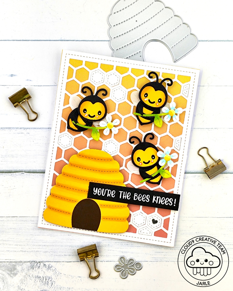 Friendship Card feat. Lawn Fawn Build-A-Bee