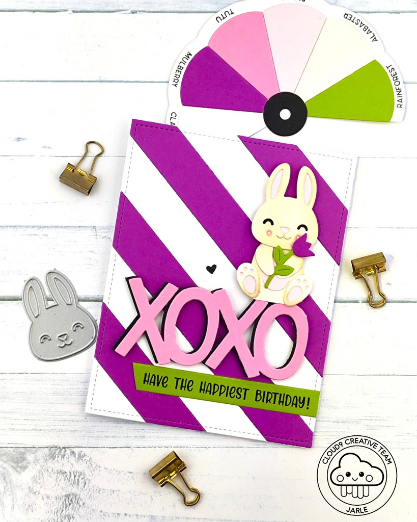 Birthday Card feat. Lawn Fawn Build-A-Bunny