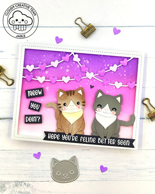 Get Well Card feat. Lawn Fawn Build-A-Cat