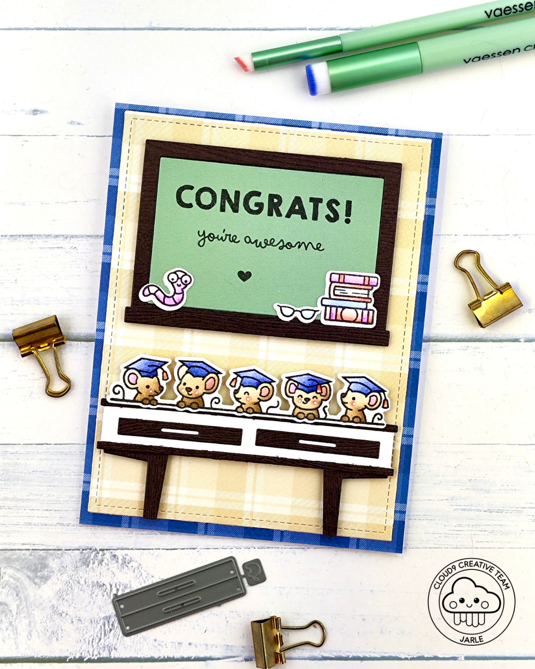 Graduation Card feat. Mama Elephant Chalkboard Sign