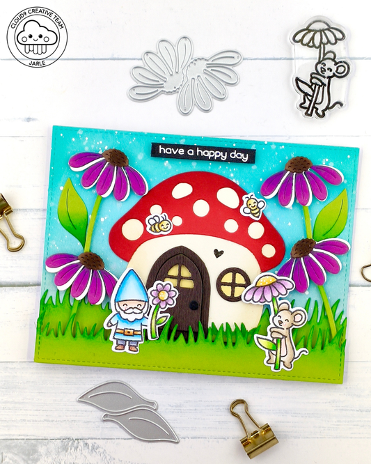 Any Occasion Card feat. Lawn Fawn Big Blossom Flowers