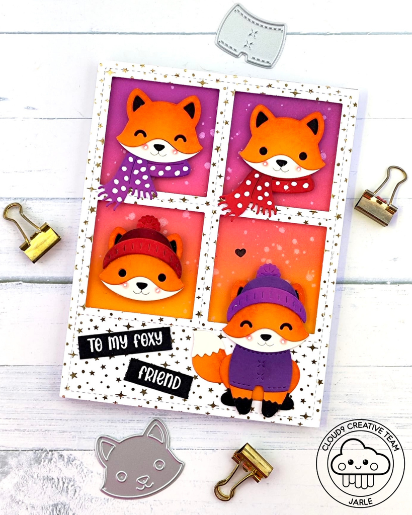 Friendship Card feat. Lawn Fawn Build A Critter: Fox