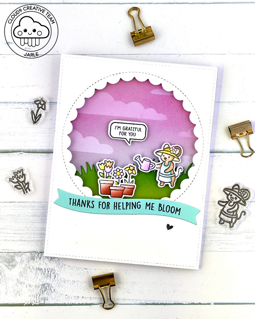 Friendship Card feat. Lawn Fawn Garden Mouse