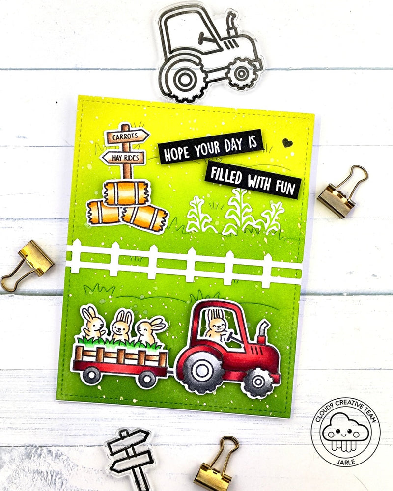 Any Occasion Card feat. Lawn Fawn Grassy Pasture Backdrop: Portrait
