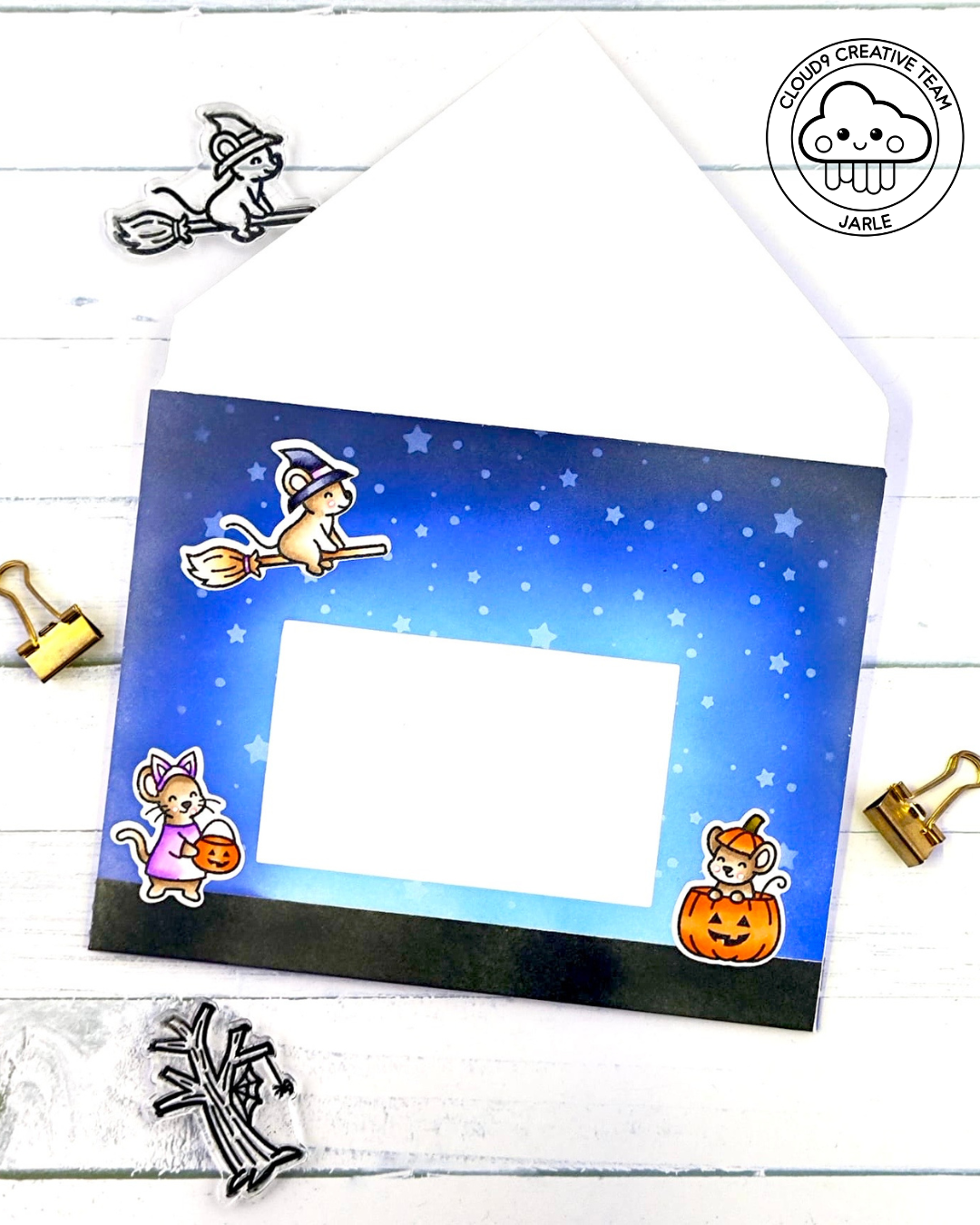 Halloween Envelope feat. We R Makers 123 Punch Board