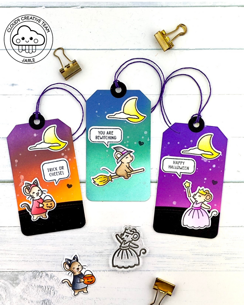 Halloween Tags feat. Lawn Fawn Halloween Mice
