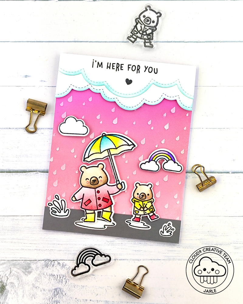 Get Well Card with Lawn Fawn Here For You Bear