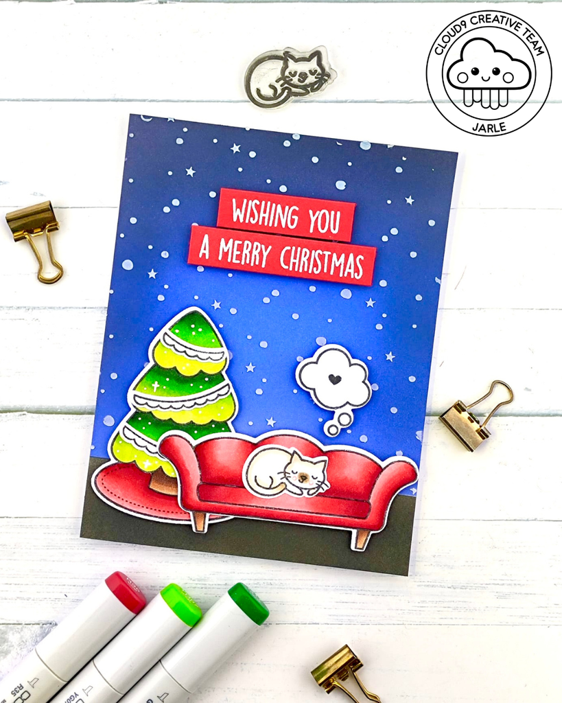 Christmas Card feat. Lawn Fawn Joy To All