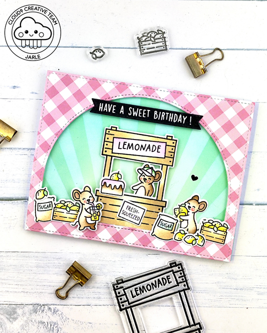 Summer Birthday Card feat. Lawn Fawn Make Lemonade