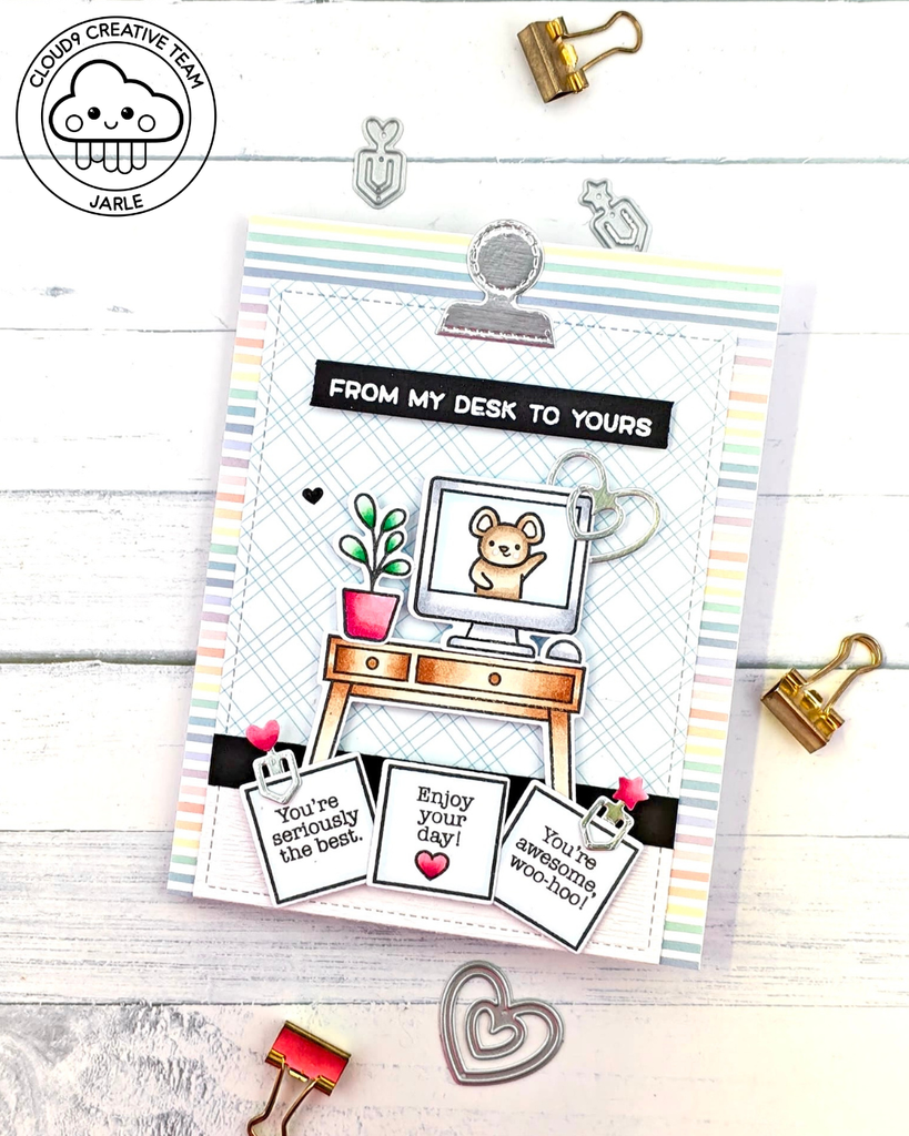 Friendship Card feat. Lawn Fawn Paper Clips