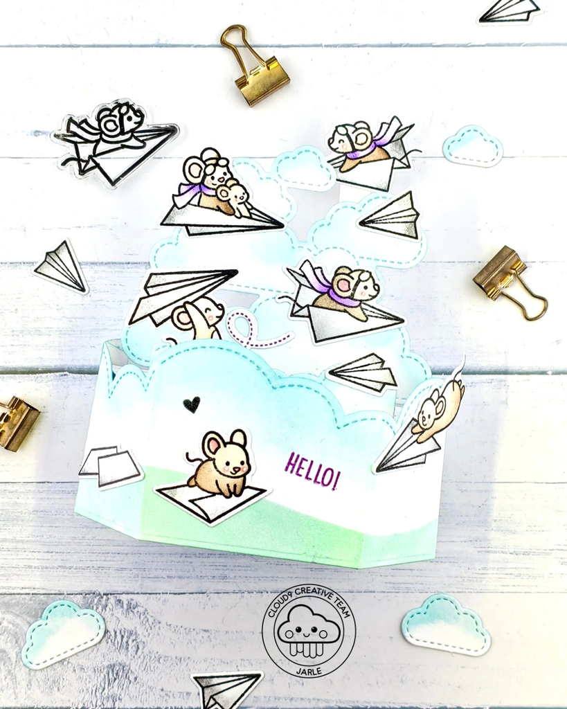 Pop-Up Card feat. Lawn Fawn Have A Mice Flight