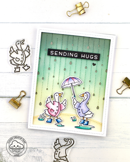 Get Well Card feat. Lawn Fawn Silly Goose Rain or Shine