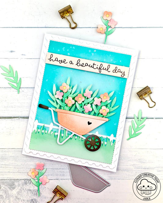 Any Occasion Card feat. Lawn Fawn Build-A-Wheelbarrow
