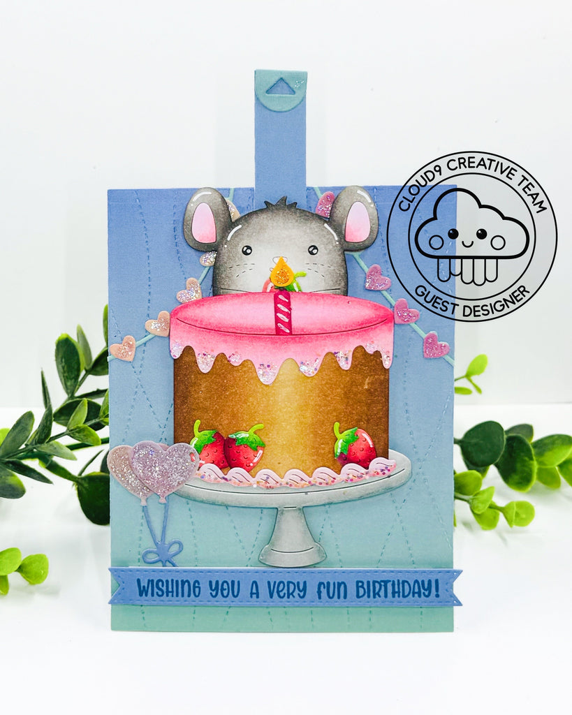 Interactive Birthday Card feat. Lawn Fawn Build-a-Cake