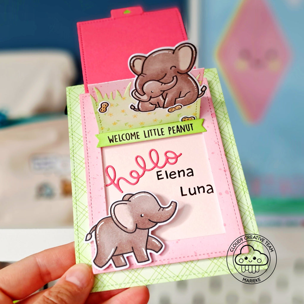 Interactive Baby Card feat. Lawn Fawn Pull 'N Slide Surprise