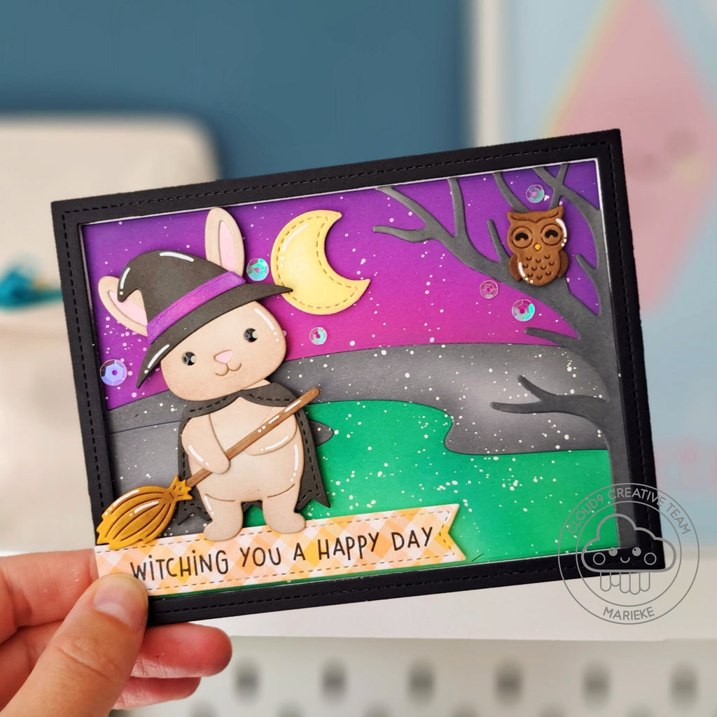 Halloween Card feat. Lawn Fawn Build-A-Critter Costumes