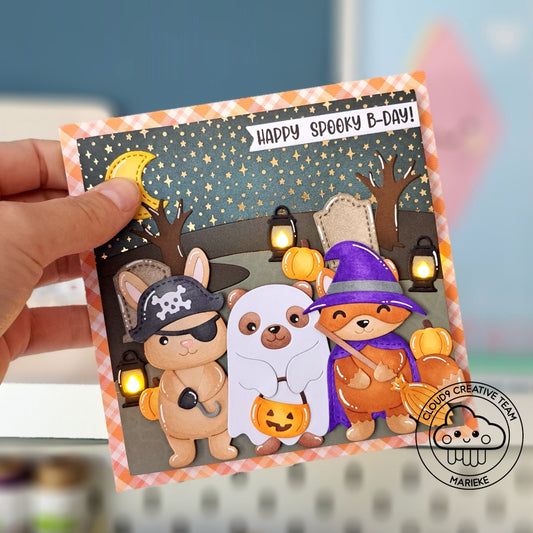 Light Up Halloween Card feat. Pear Blossom Press - EZ-Lights