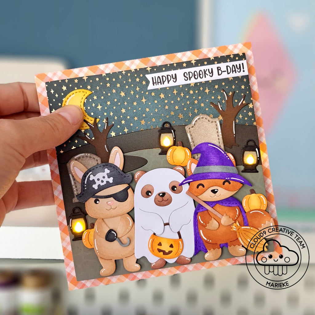 Light Up Halloween Card feat. Pear Blossom Press - EZ-Lights