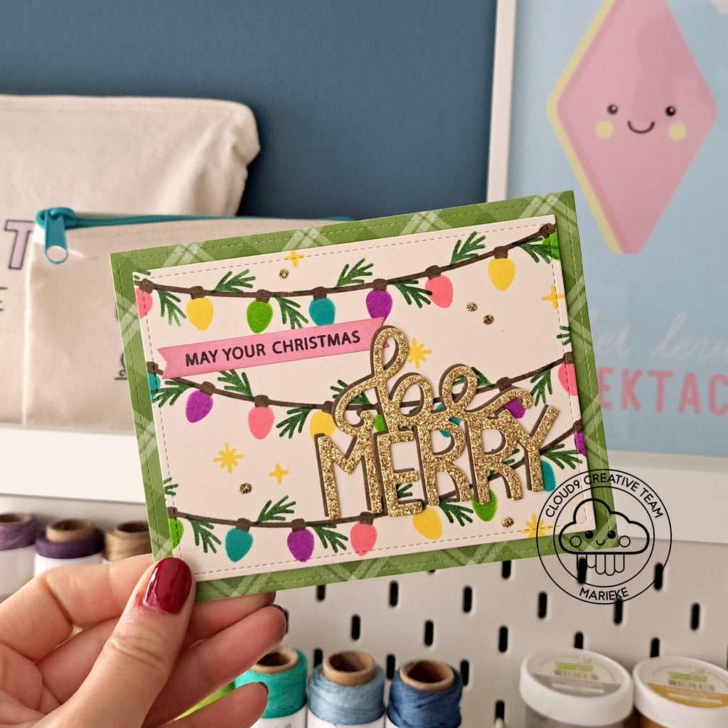 Christmas Card feat. Lawn Fawn Giant Be Merry