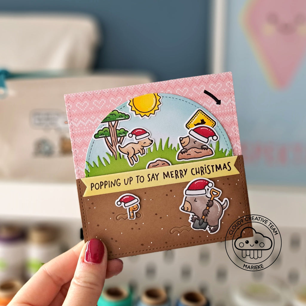 Interactive Christmas Card feat. Lawn Fawn Kanga-Rriffic