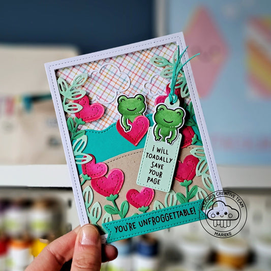 Bookmark Gift feat. Lawn Fawn Don't Worry, Be Hoppy